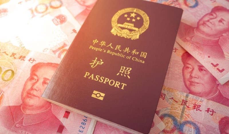 پاسپورت و پول چینی
